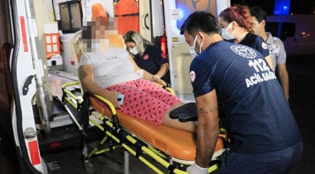 Kocası tarafından darp edilen kadın hastanelik oldu