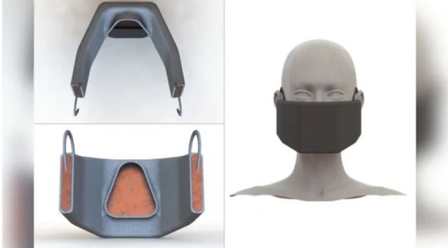 Koronavirüsü 'yakan' maske yapıldı