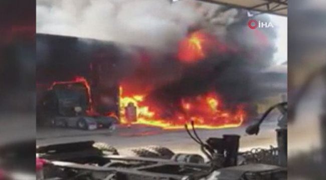 Mersin'de sanayi sitesinde yangın