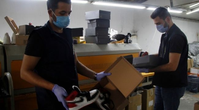 Sahte çanta ve ayakkabı operasyonu