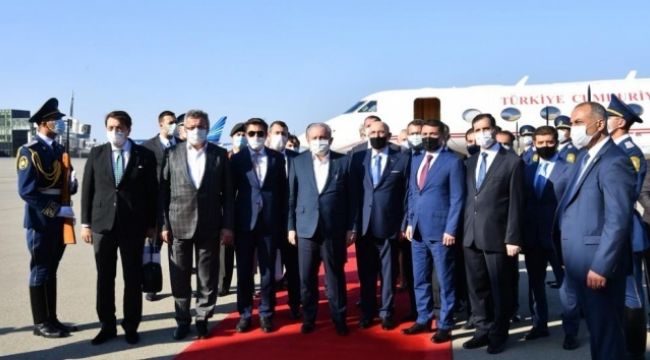 TBMM Başkanı Mustafa Şentop Azerbaycan'da