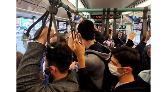Tramvayda dikkat çeken yoğunluk