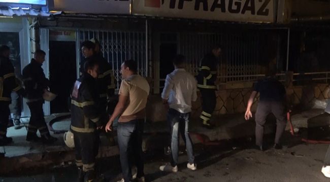 Tüp bayisi yangınında faciadan dönüldü