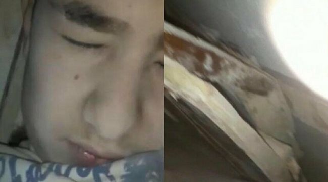15 YAŞINDAKİ GÜNAY, ENKAZ ALTINDA GÖRÜNTÜ ÇEKMİŞ