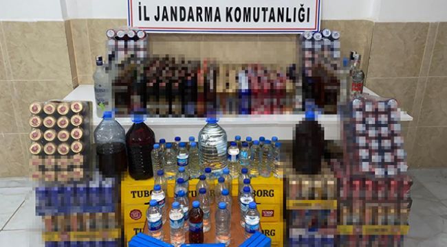 241 litre kaçak içki ele geçirildi