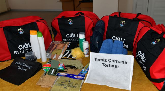 ASKERLERİN ÇANTASI ÇİĞLİ BELEDİYESİNDEN