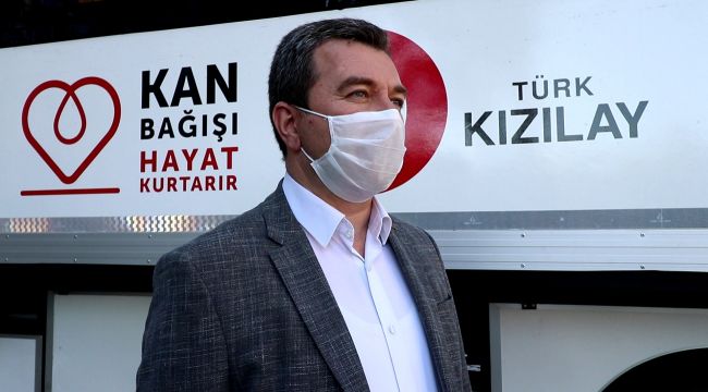 BAŞKAN KOŞTU KAN BAĞIŞINA DİKKAT ÇEKTİ