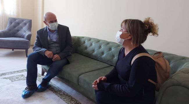 BAŞKAN SOYER DEPREMZEDELERİ ZİYARET ETTİ
