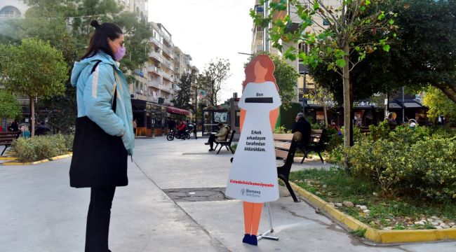 BORNOVA'DAN KADINA ŞİDDETE FARKINDALIK
