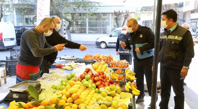 BUCA PAZARLARINDA DENETİMLER SIKLAŞTIRILDI