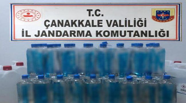Çanakkale'de sahte alkol operasyonu