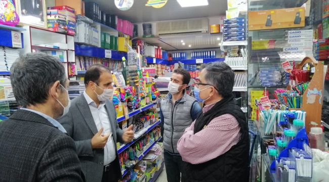DÜKKANI YIKILAN ESNAFA DESTEK