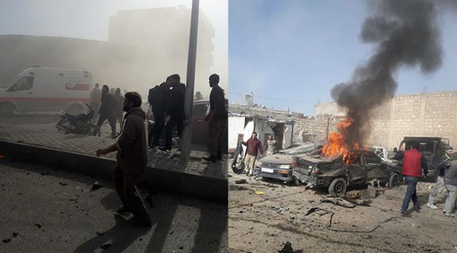 El Bab'da bombalı yüklü araç patladı