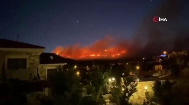 FOÇA'DA KORKUTAN ORMAN YANGINI