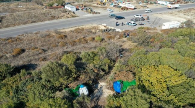 İZMİR'DE PETROL BORU HATTINDA HIRSIZLIK