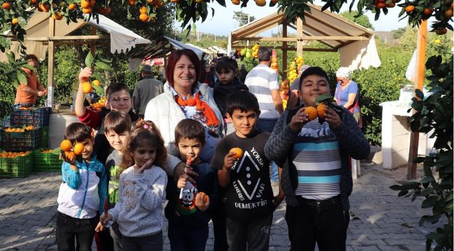 KARABURUN'DA MANDALİNA SEVİNCİ