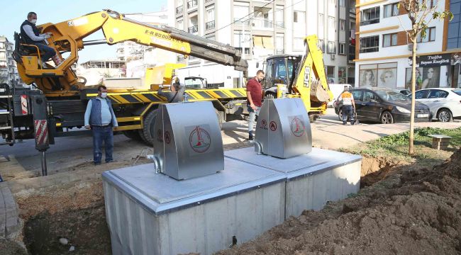 Karşıyaka’da yeraltı konteyner dönemi