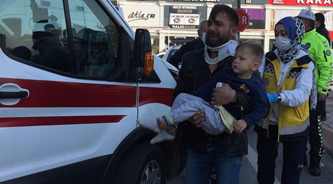 Kazada şoka girdi uzun süre ağladı