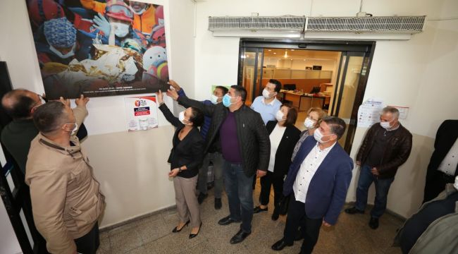 KÜÇÜK ELİF’İN HAYATA TUTUNUŞ ANI BELEDİYE DUVARINDA