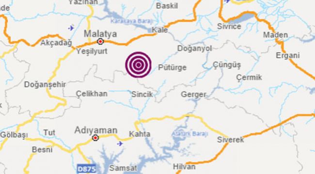 Malatya'da deprem!