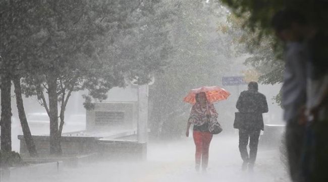 Meteoroloji'den gök gürültülü sağanak uyarısı