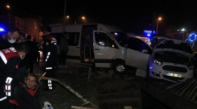ÖNCE KÖPEĞE ARDINDAN BAHÇE DUVARINA ÇARPTI