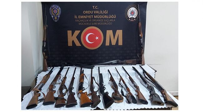 Ordu merkezli silah kaçakçılığı operasyonu