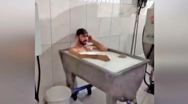 Süt fabrikasında banyo yapanların ifadesi ortaya çıktı