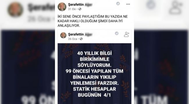 TUTUKLU MÜTEAHHİTTEN ŞAŞIRTAN PAYLAŞIM