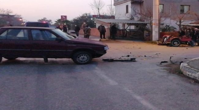 16 YAŞINDAKİ SÜRÜCÜ KAZA YAPTI