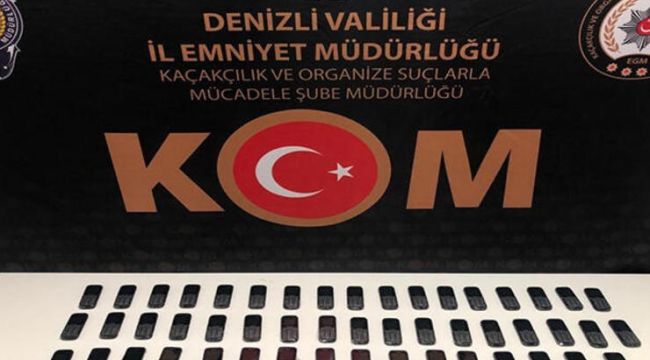 55 adet kaçak cep telefonu ele geçirildi
