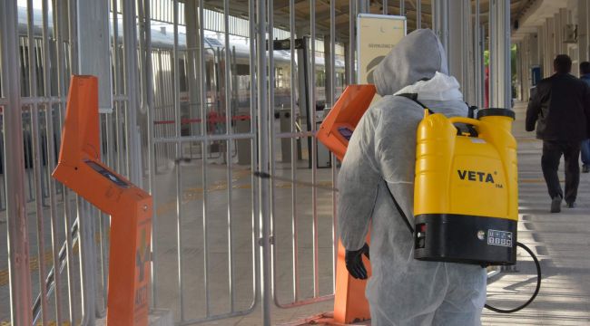 ORTAK YAŞAM ALANLARI DEZENFEKTE EDİLİYOR