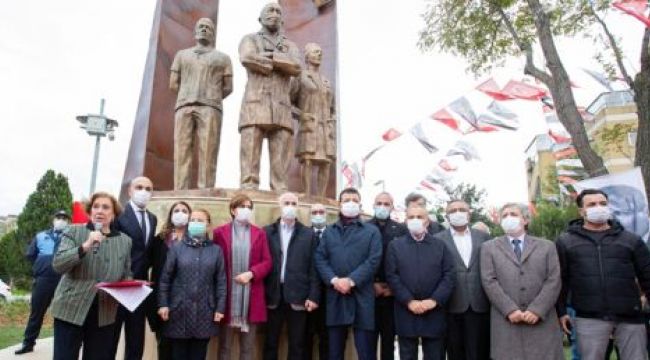Bakırköy'de sağlık çalışanlarına saygı anıtı