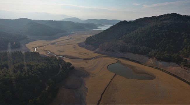Balıkesir'deki Çayören Barajı kurudu