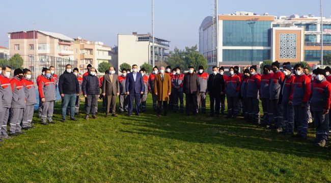 BAŞKAN KARAKAYALI İŞÇİLERLE BULUŞTU