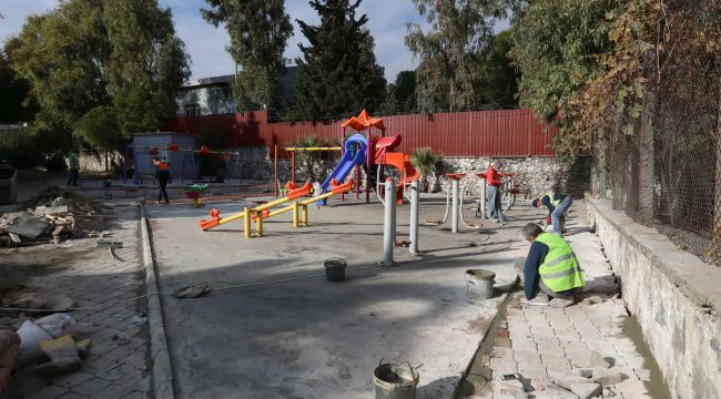 BUCA PARKLARINDA BAKIM ZAMANI