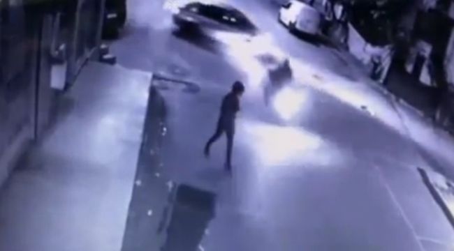 Bursa'daki feci kaza güvenlik kamerasında