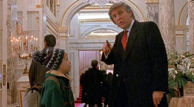 Donald Trump, Evde Tek Başına 2'de 'zorla' yer almış