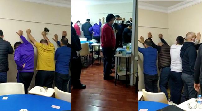 Kumarhaneye dönen eve polis baskını