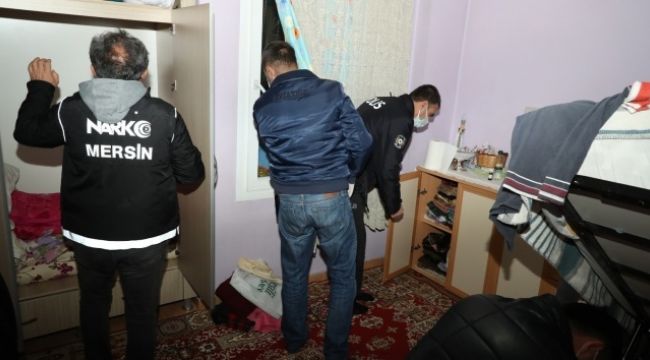 Mersin merkezli 4 ilde uyuşturucu operasyonu