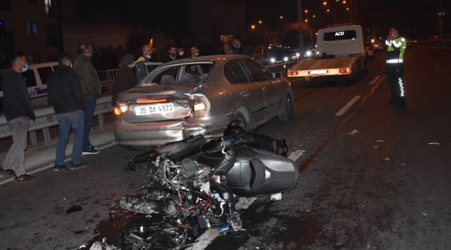 MOTOSİKLET SÜRÜCÜSÜ HAYATINI KAYBETTİ