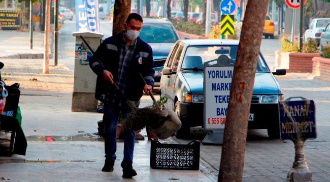 Ödemiş Belediyesi, sokağa çıkma kısıtlamasında sahada