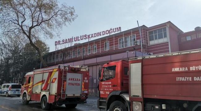 Ankara'da hastanede yangın paniği