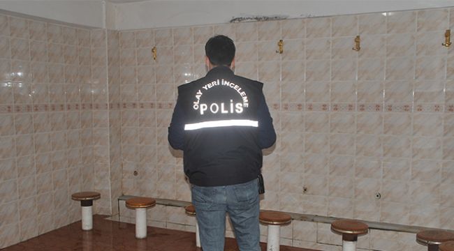 Caminin musluklarını çaldılar