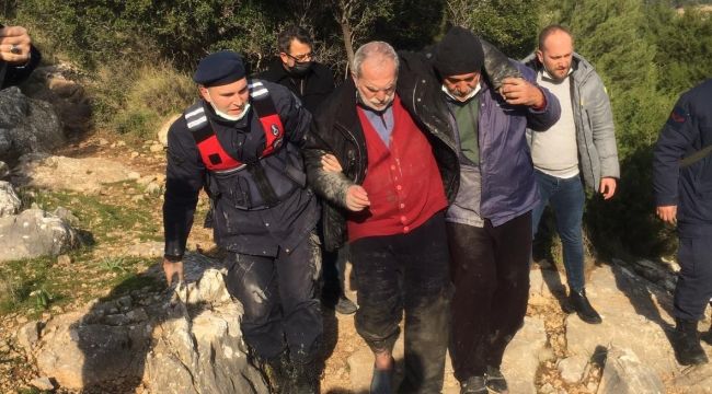 DÜN KAYBOLAN YAŞLI ADAMI JANDARMA BULDU