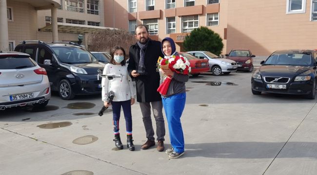 Gazeteciden sağlıkçı eşine droneli doğum günü sürprizi