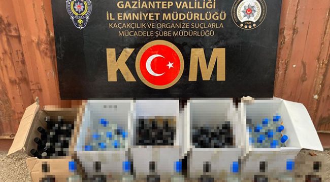 Gaziantep'te sahte içki operasyonu