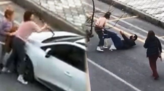 Genç kadın elinde bıçakla terör estirdi