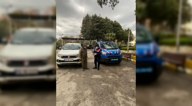 JANDARMA EKİPLERİ, YARALI ŞAHİNİ KURTARDI