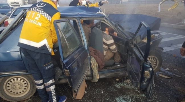 Konya'da sisli hava kazaya sebep oldu